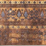 فرش محتشم طرح هلنا کد25NH0040 کاکائویی - تصویر 6