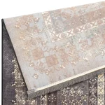 فرش محتشم طرح هلنا کد25NH0040 دودی - تصویر 7