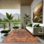 فرش محتشم طرح هلنا کد25NH0070 طوسی - تصویر 8