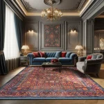 فرش محتشم طرح هلنا کد25NH0010 خره ای - تصویر 8