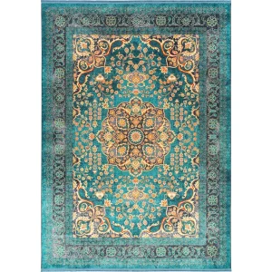 فرش محتشم طرح هلنا کد 25TT0080 سبز