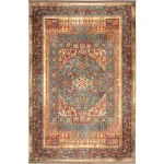 فرش محتشم طرح هلنا کد25NH0010 خاکی