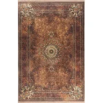 فرش محتشم طرح هلنا کد25NH0020 قهوه ای