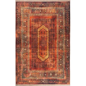 فرش محتشم طرح هلنا کد25NH0040 حنایی