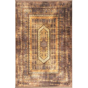 فرش محتشم طرح هلنا کد25NH0040 کاکائویی