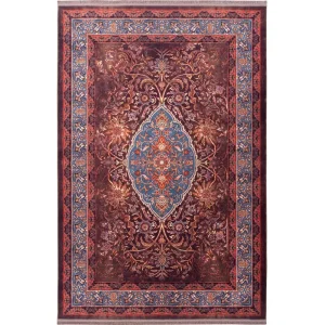 فرش محتشم طرح هلنا کد25NH0050 عنابی