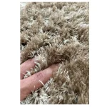 فرش شگی نسکافه ای کد 400907 - تصویر 4